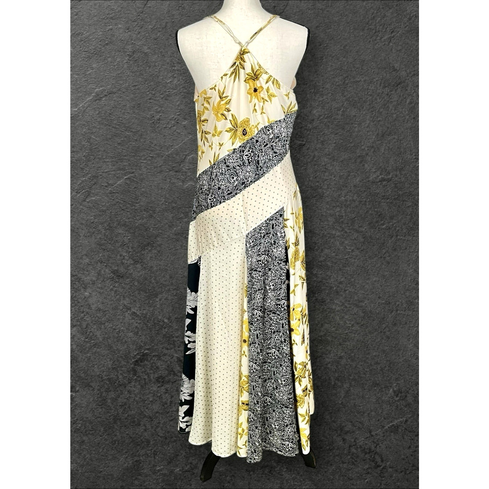 Banana Republic Yellow and Black Floral Maxi Dress - Picture 3 of 8